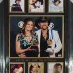 Faith Hill & Tim McGraw Signed Collage