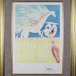Salvador Dali "Saturnlian Giraffe" Limited Edition Plate Signed Lithograph