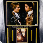 Tom Cruise & Brad Pitt Signed Photo Collage.